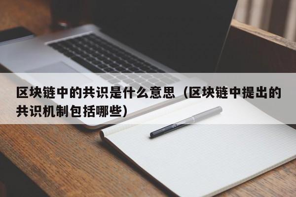 区块链中的共识是什么意思（区块链中提出的共识机制包括哪些）